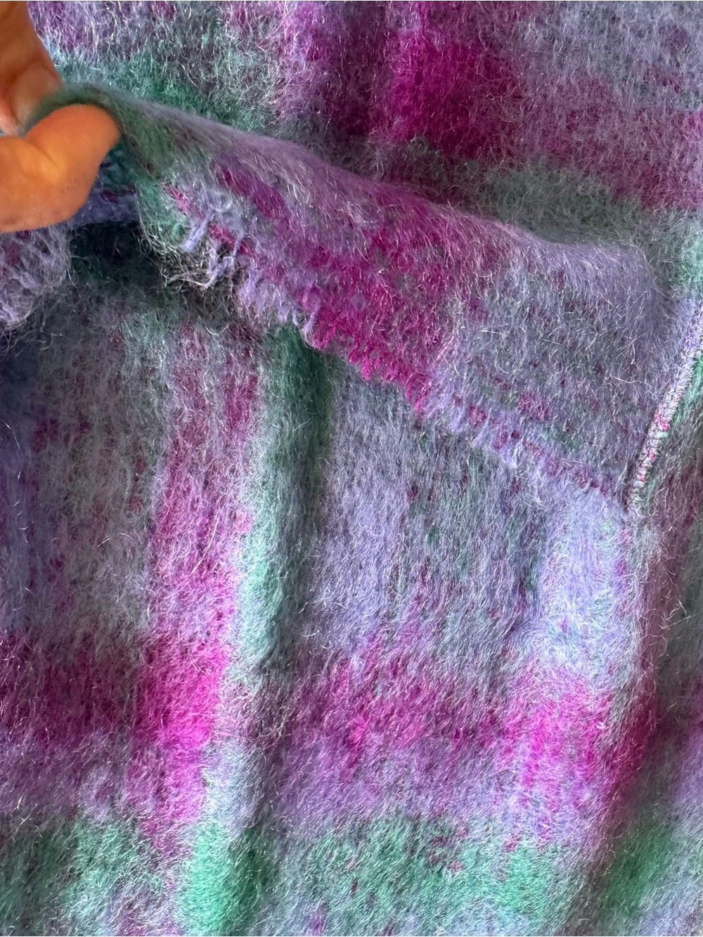 Irish mohair scarf, NEW - Picture 4 of 5